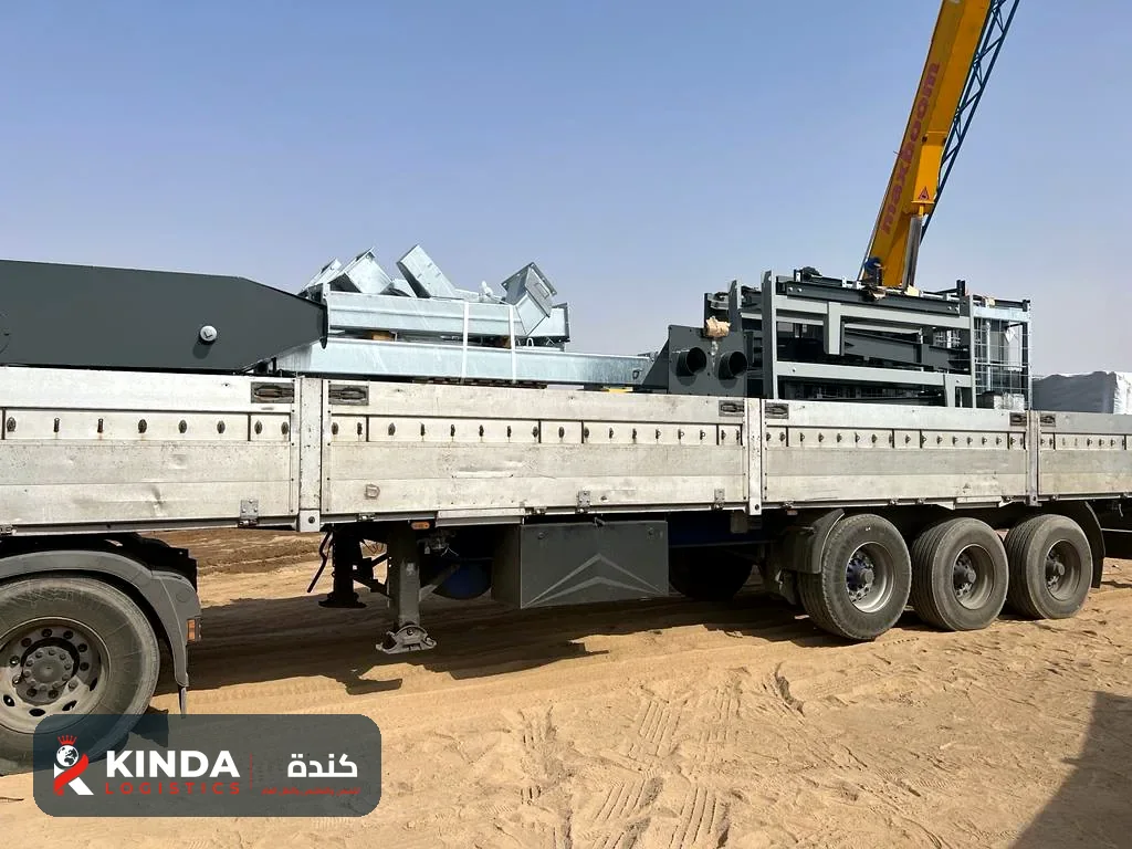 أجزاء المعمل على المقطورة
